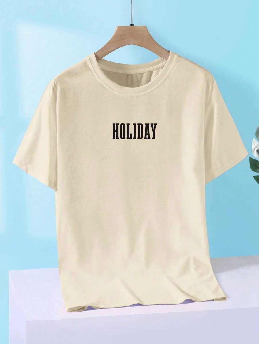 Camiseta Casual beige HOLIDAY