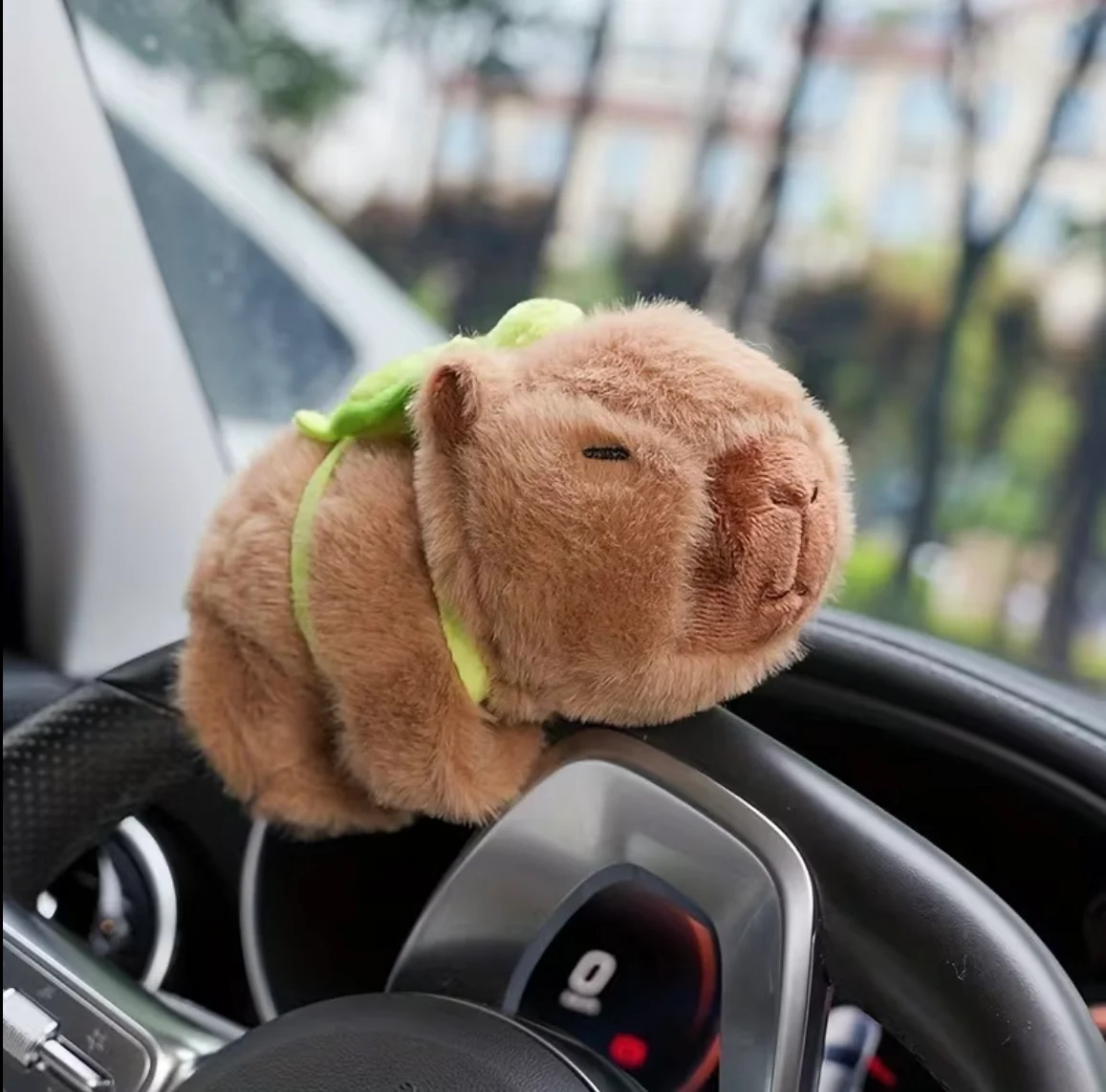 Peluche capibara con tortuga en la espalda4